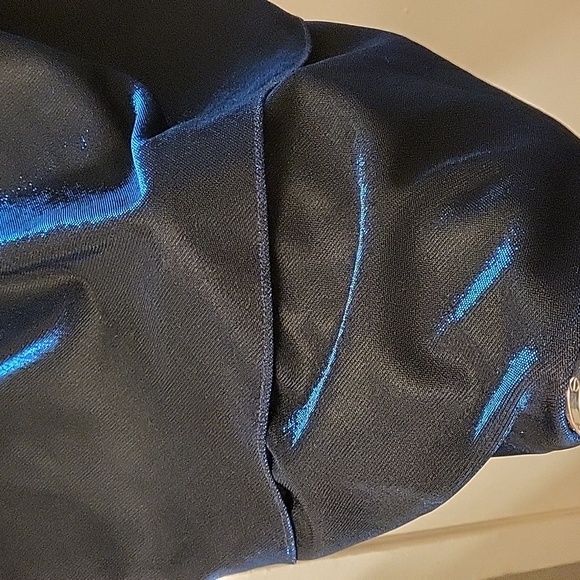 Patra Petite Blue Shiny metallic dress size 6 - Picture 7 of 8